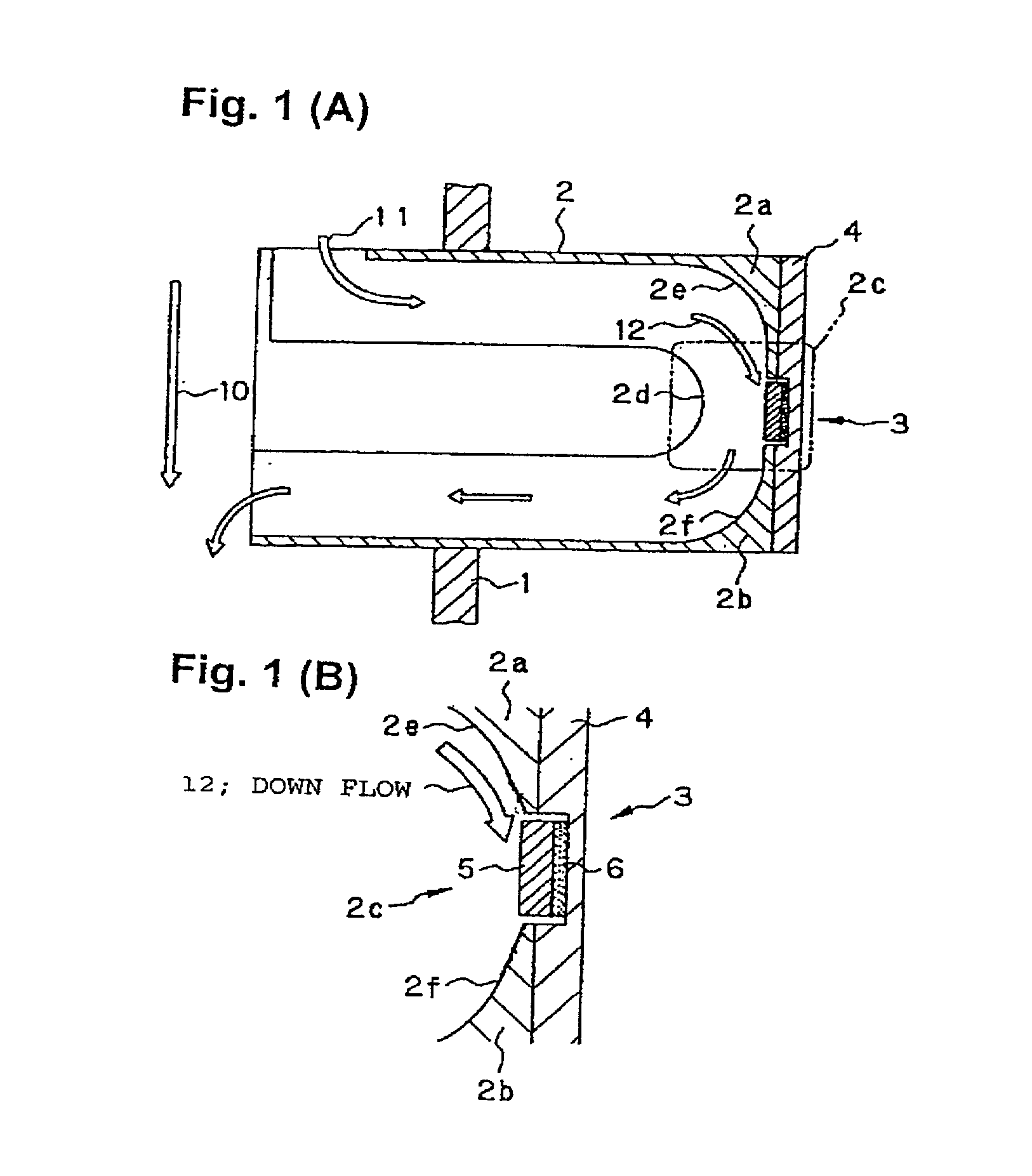 Flow measurement device for measuring flow rate and flow velocity