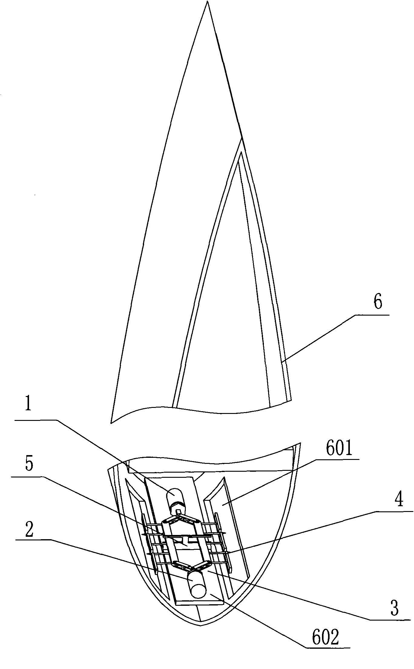 Anti-blockage device for slots on blades of wind motor