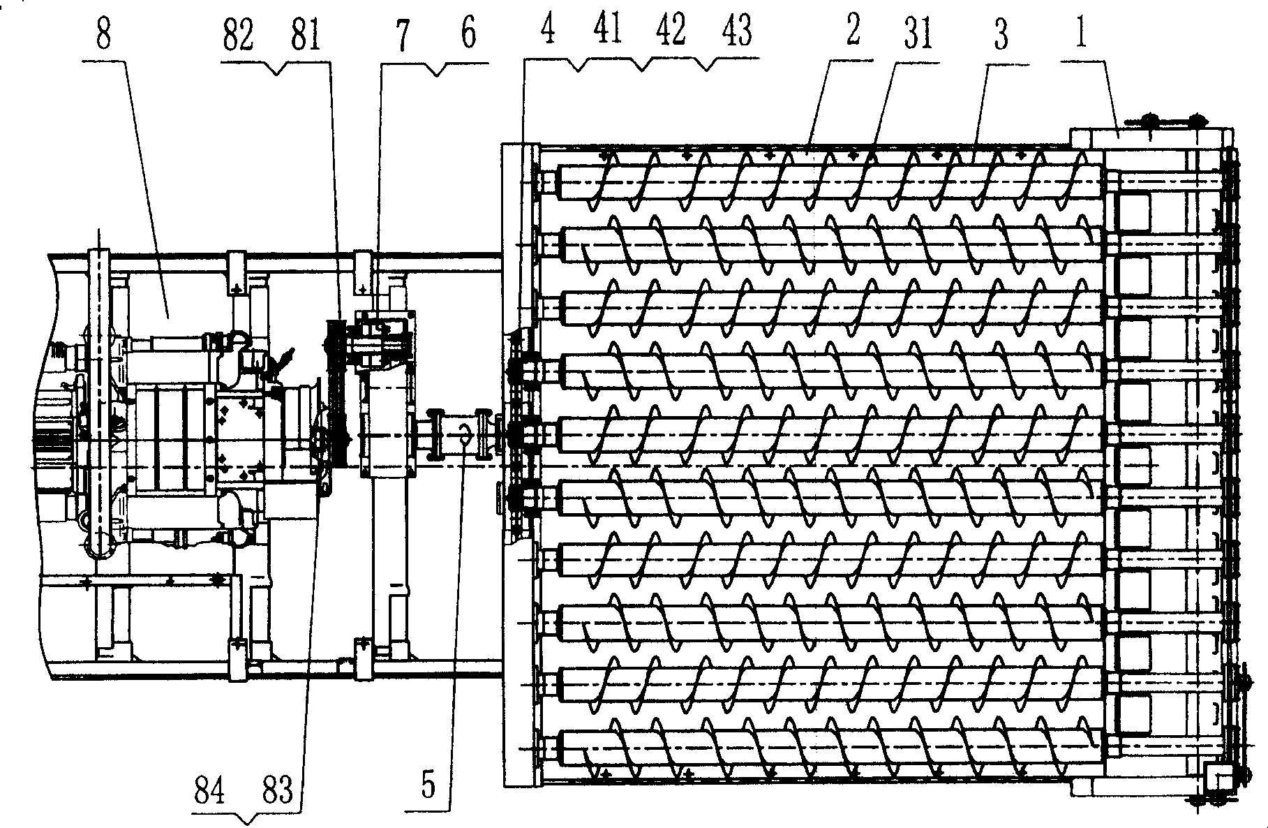 Vehicular pushing and paving in-phase device for desert vegetation