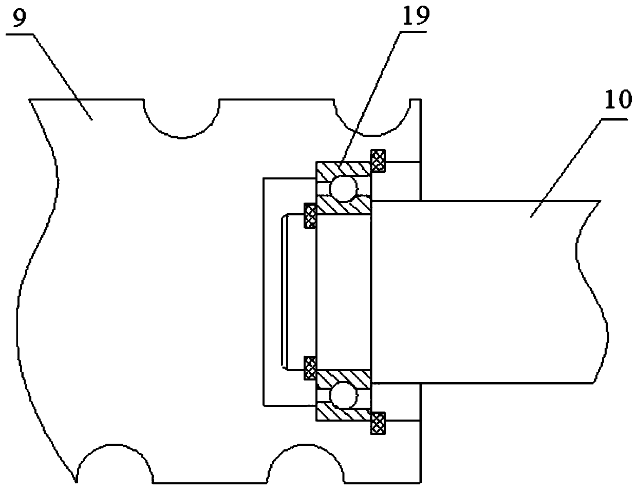 Electric power-assisted brake system capable of realizing partial decoupling without feedback disc