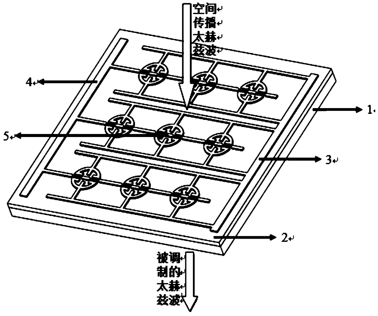 A Terahertz Spatial Phase Modulator Based on High Electron Mobility Transistor