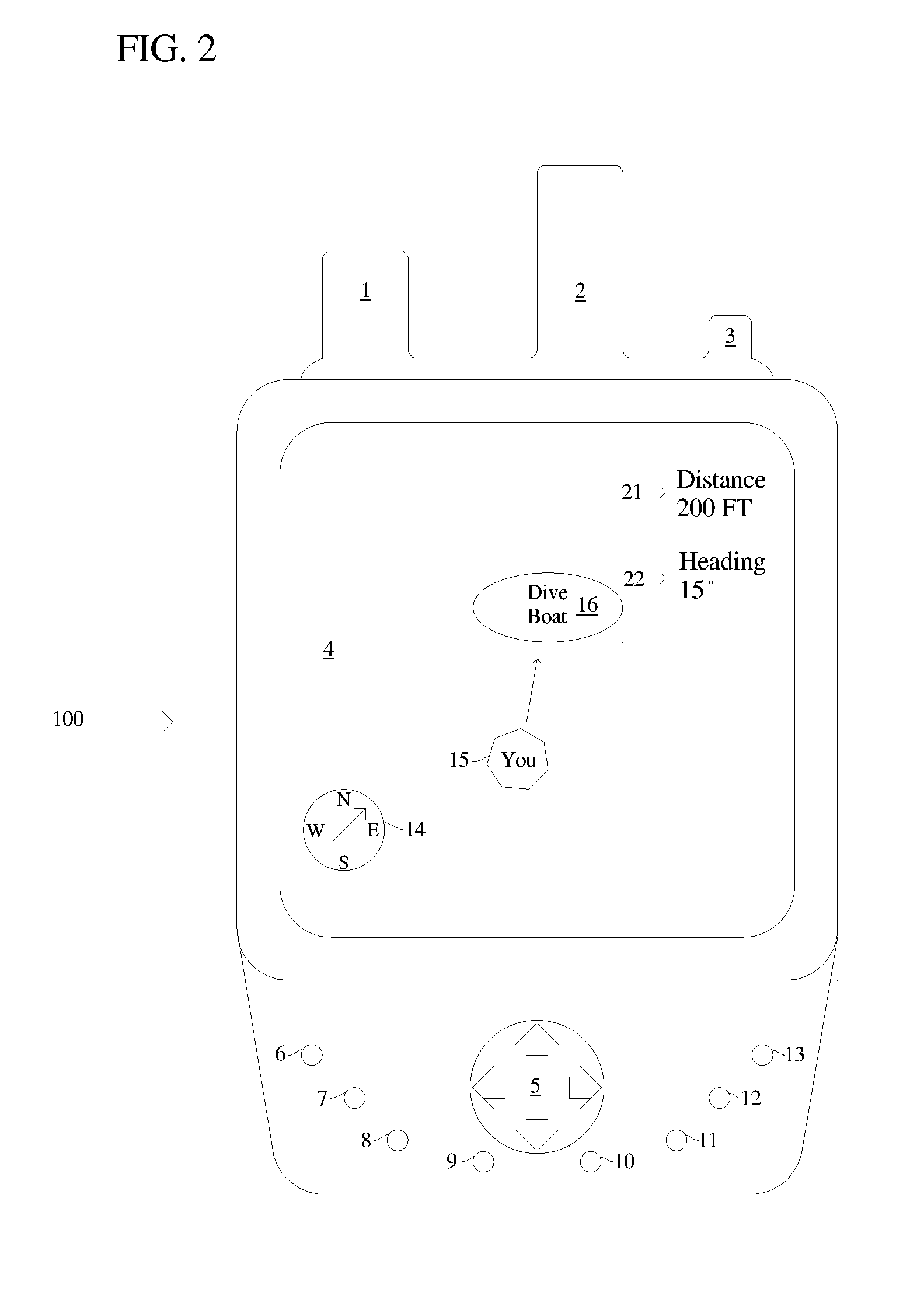 Scuba diver surface location, navigational and communication device and method