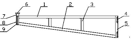 Steel plate supporting bracket