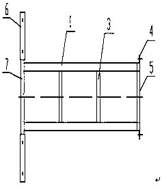 Steel plate supporting bracket