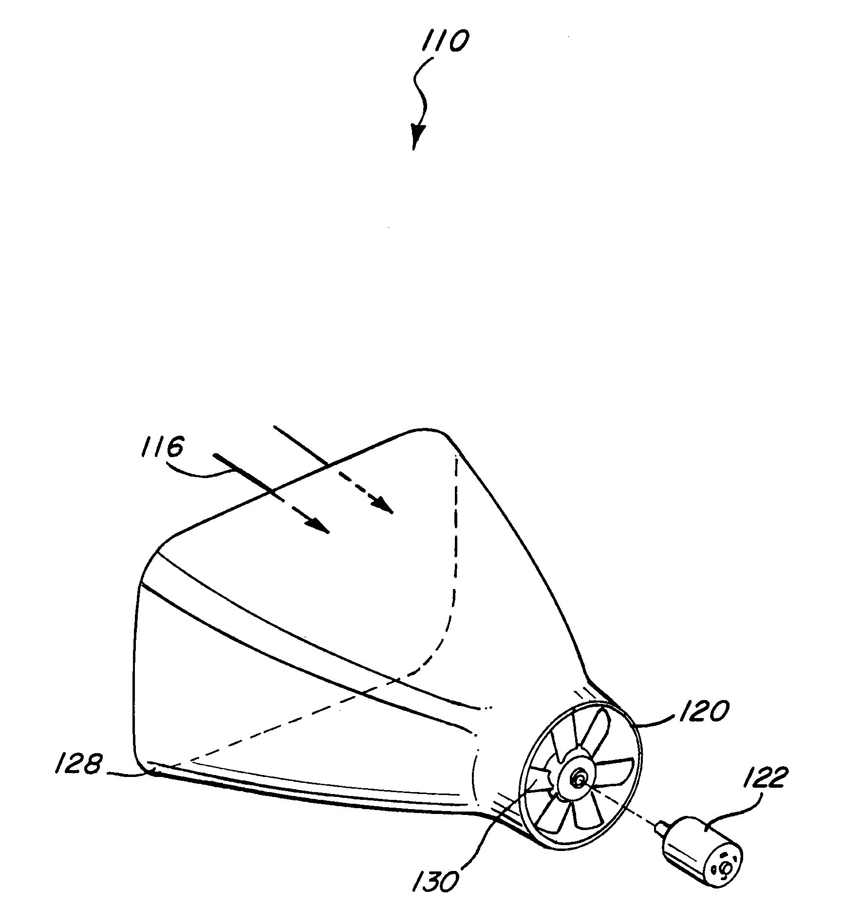 Ram air generator for an automobile