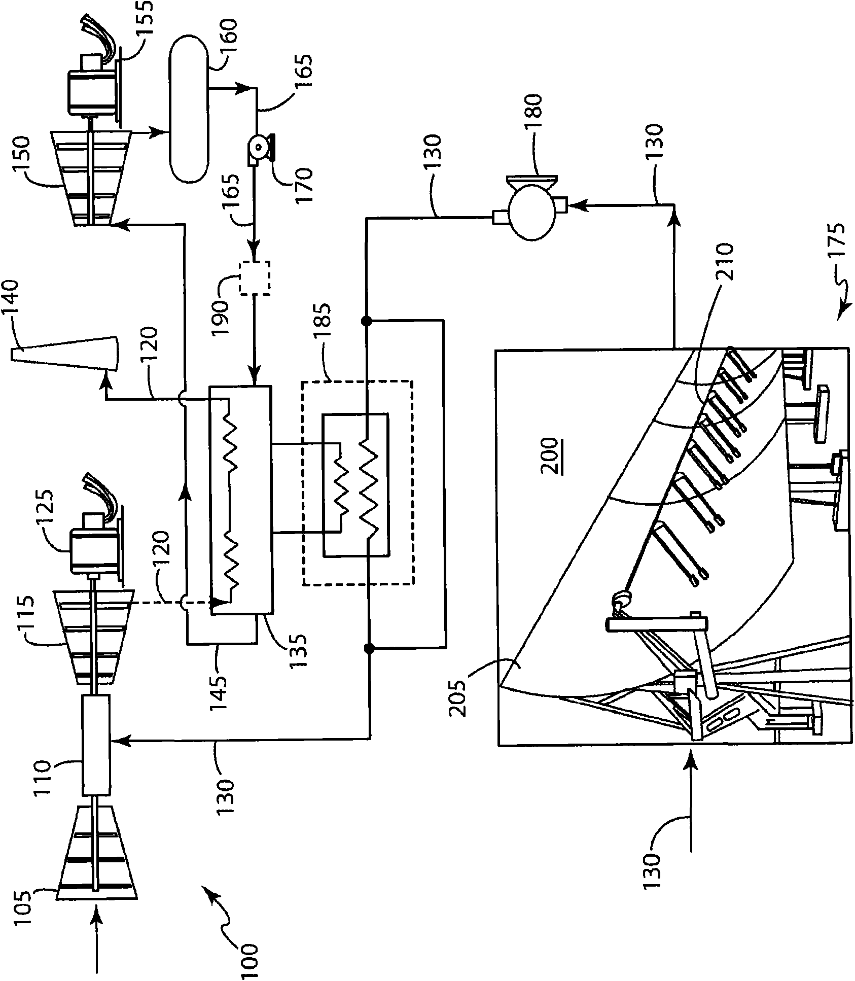 A system and method for heating a fuel using a solar heating system