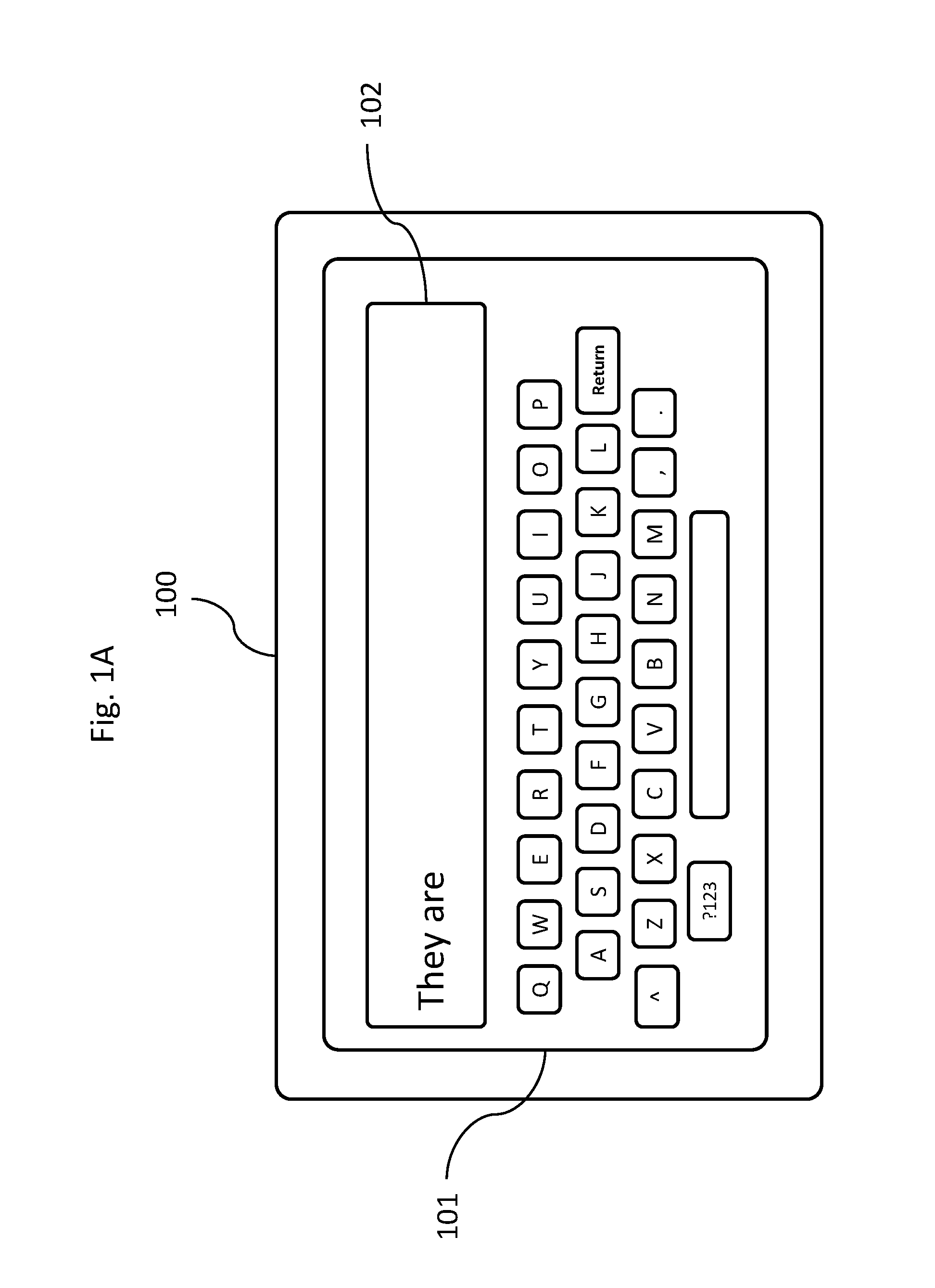 Virtual keyboard text entry method optimized for thumb typing, using partial word completion key entry values
