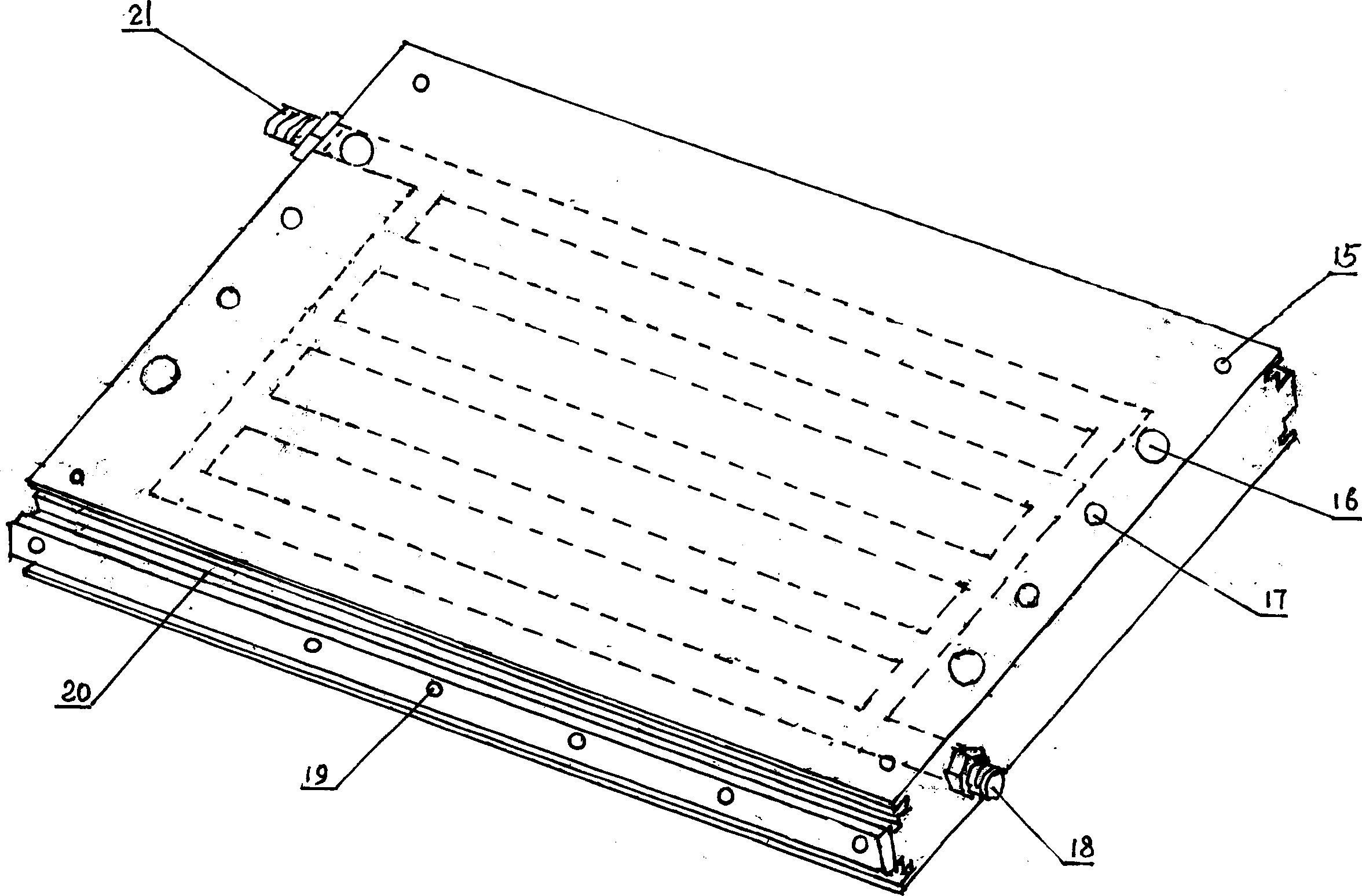 Composition board type high-frequency large-scale ozone generator