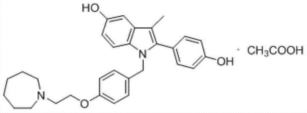 Preparation method of (4-(2-azacycloheptane-1-yl)ethoxy)phenyl)methanol