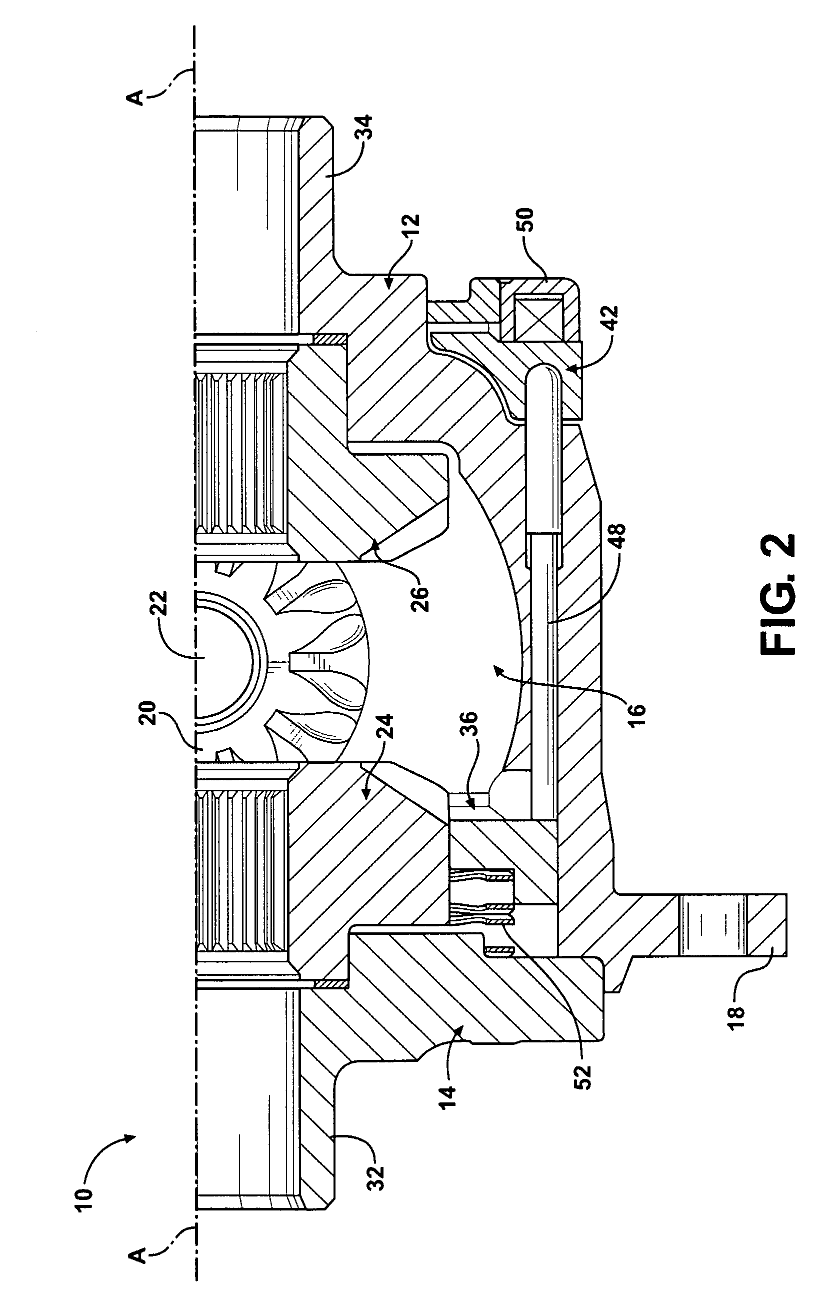 Electronically controlled locking differential having logic-control wire harness