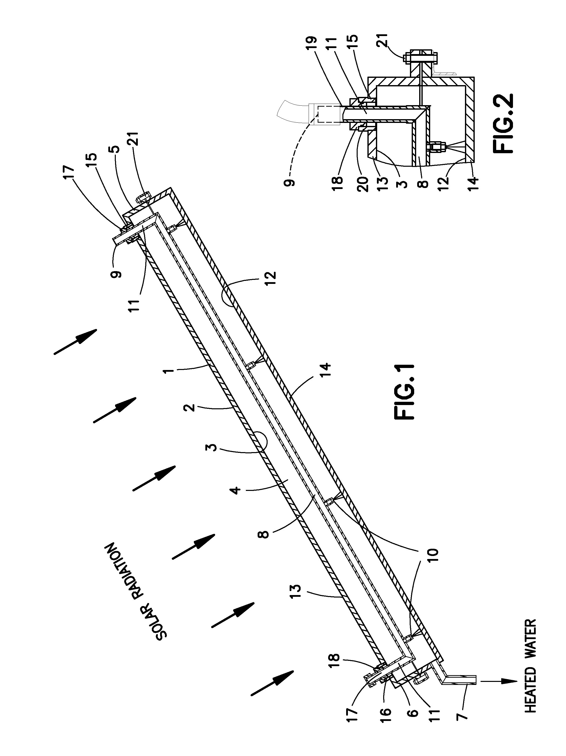 Solar radiation collection system and method