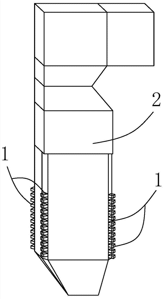 A C-shaped direct-flow burner for pulverized coal furnace