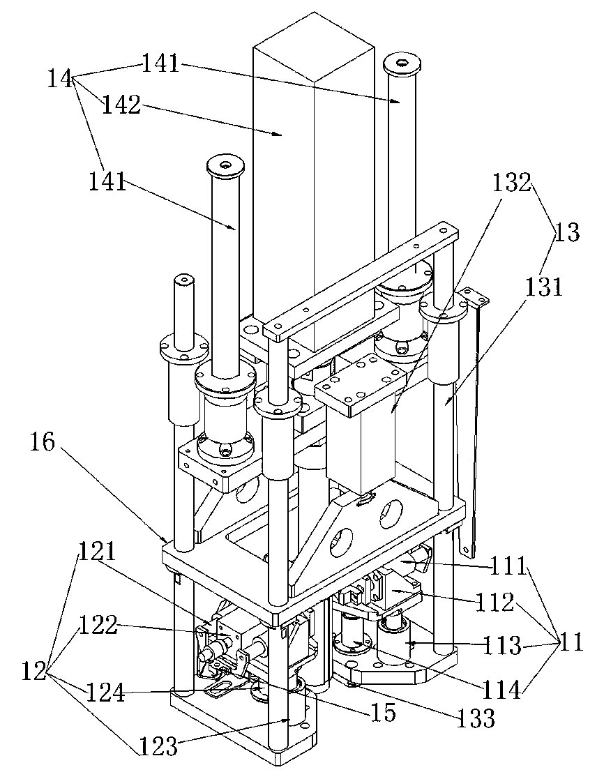 Clamp for press fitting of short-axis pipe