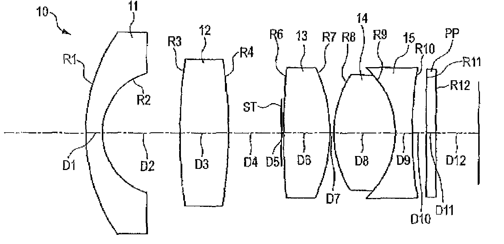 Imaging lens and camera system including the same lens