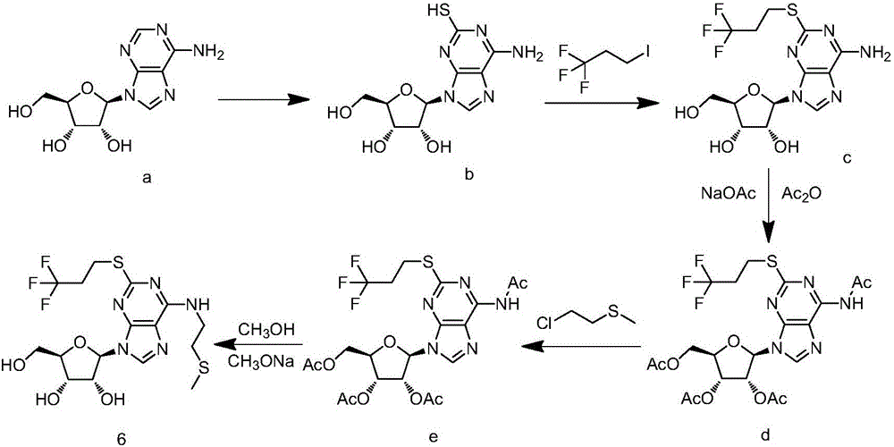 Synthesis method of cangrelor intermediate