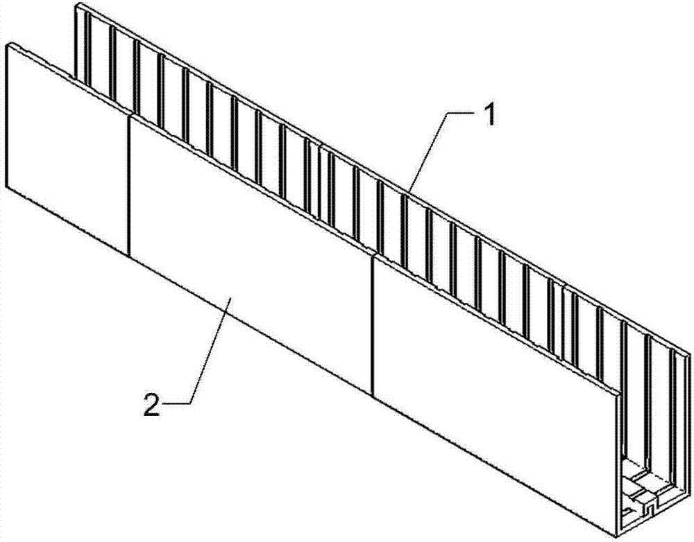 Interlocking dismountable anti-cracking anti-seepage permanent beam template