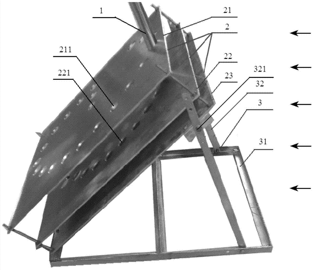 A fireworks display device