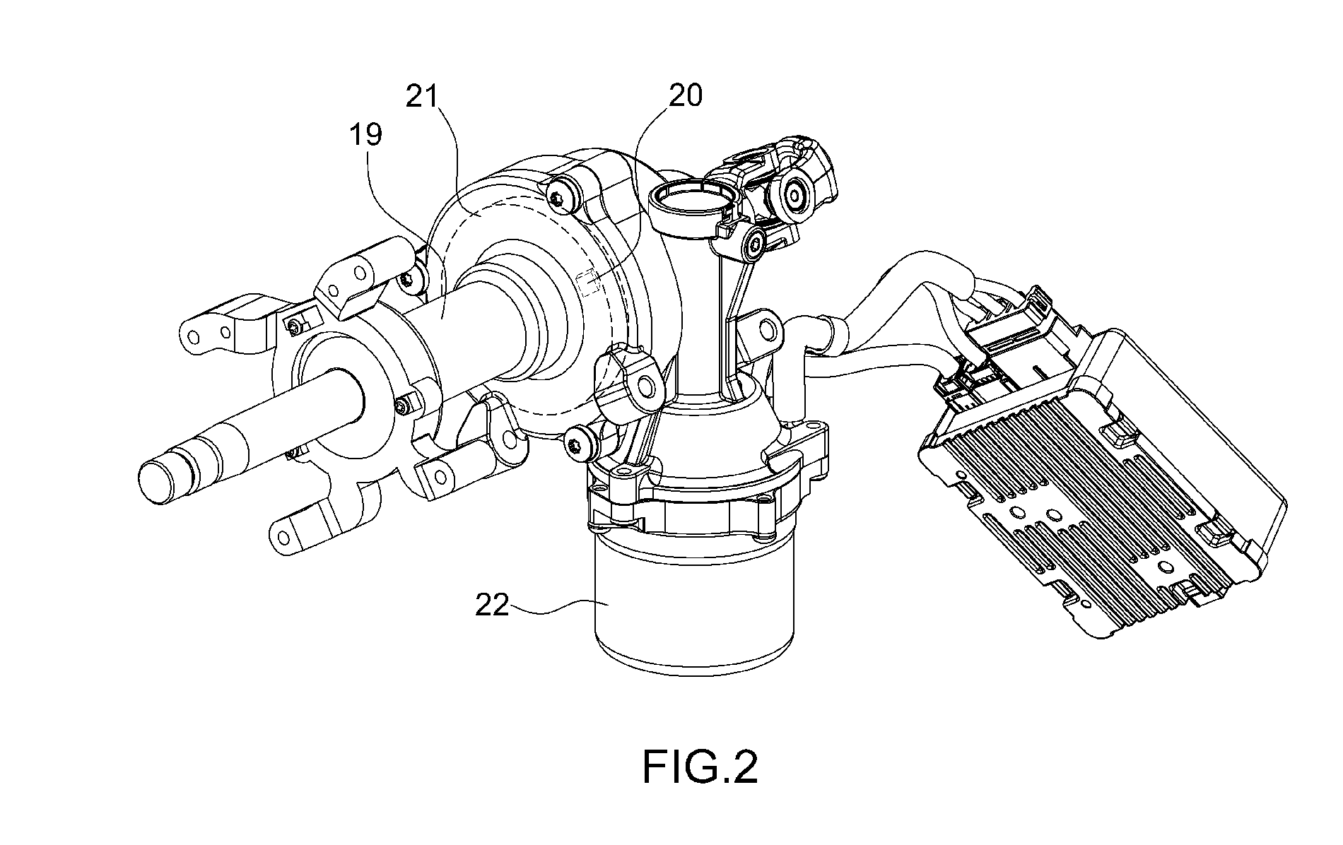 Steering apparatus for hev and method of controlling the same