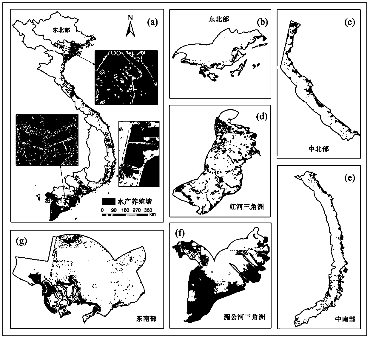 Method for quantitatively evaluating influence of offshore aquaculture pond on concentration of offshore Chl-a