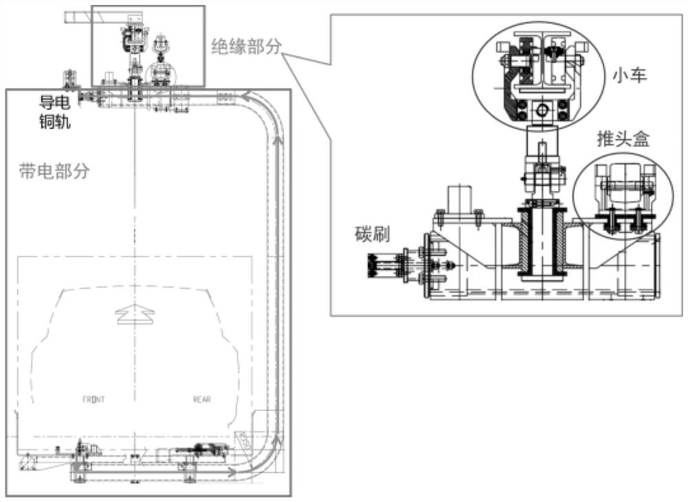 Lifting appliance insulation detection device