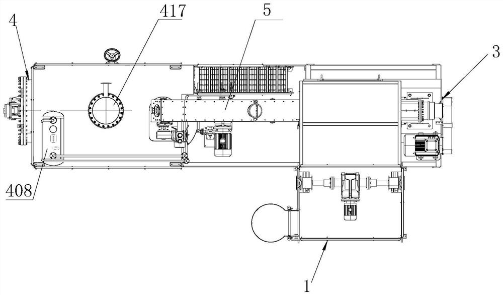 Crushing and processing module for harmless treatment of livestock and poultry carcasses