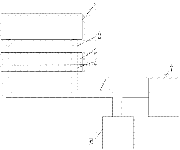 Device for collecting die cut excess materials of labels