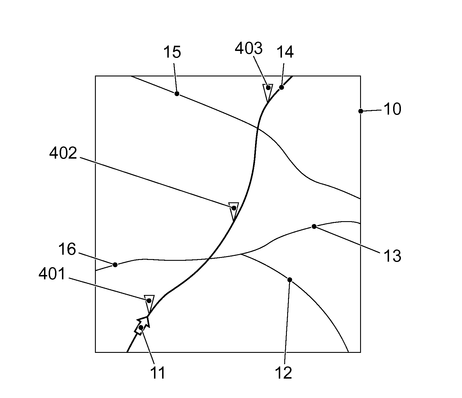 Display method for a vehicle