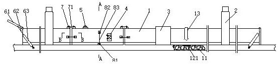 A kind of vacuum pipeline for high-speed train and installation assembly