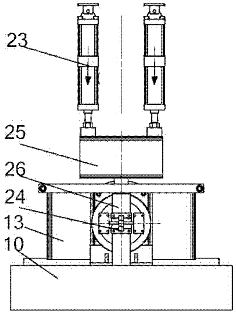 Mixing drum drive reducer static test device