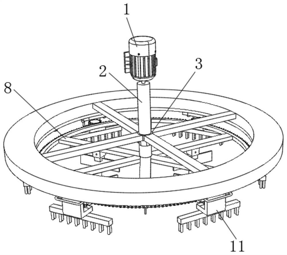 Sweeping mechanism of artificial intelligent household sweeping robot