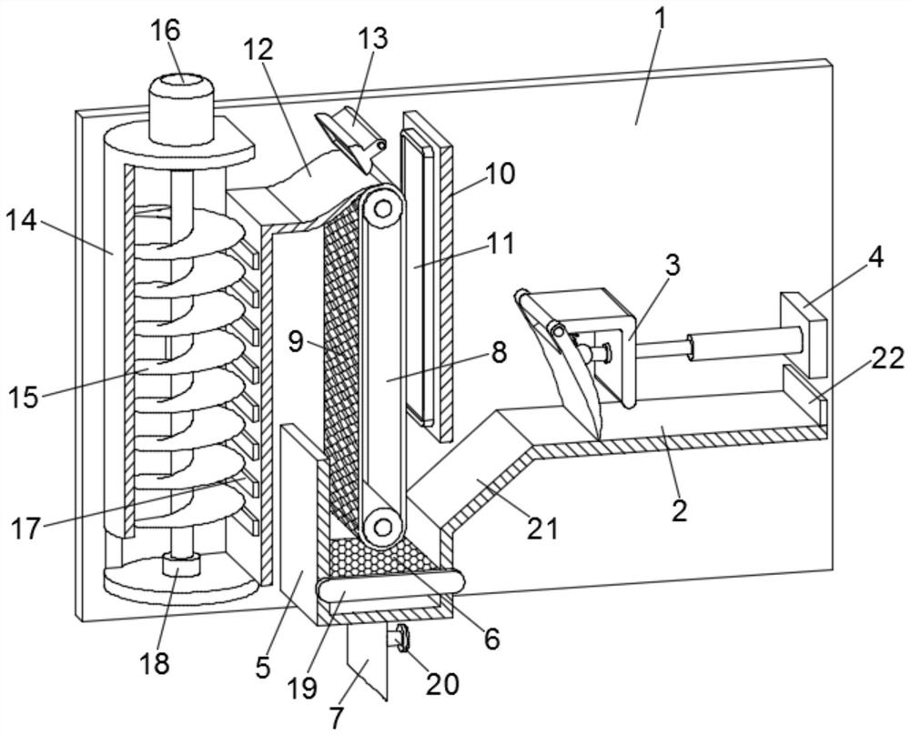 Chip recovery device for machine tool machining