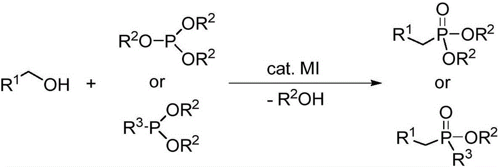 Synthetic method for alkyl group phosphorous acid diester compounds or alkyl group phosphinic acid ester compounds