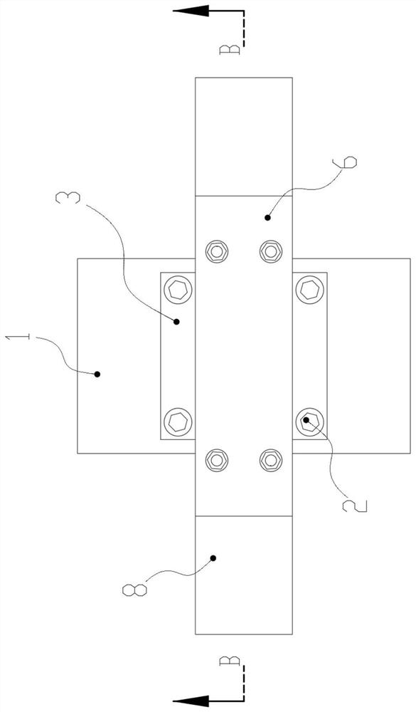 Safe and reusable novel reinforced concrete frame structure and connecting method