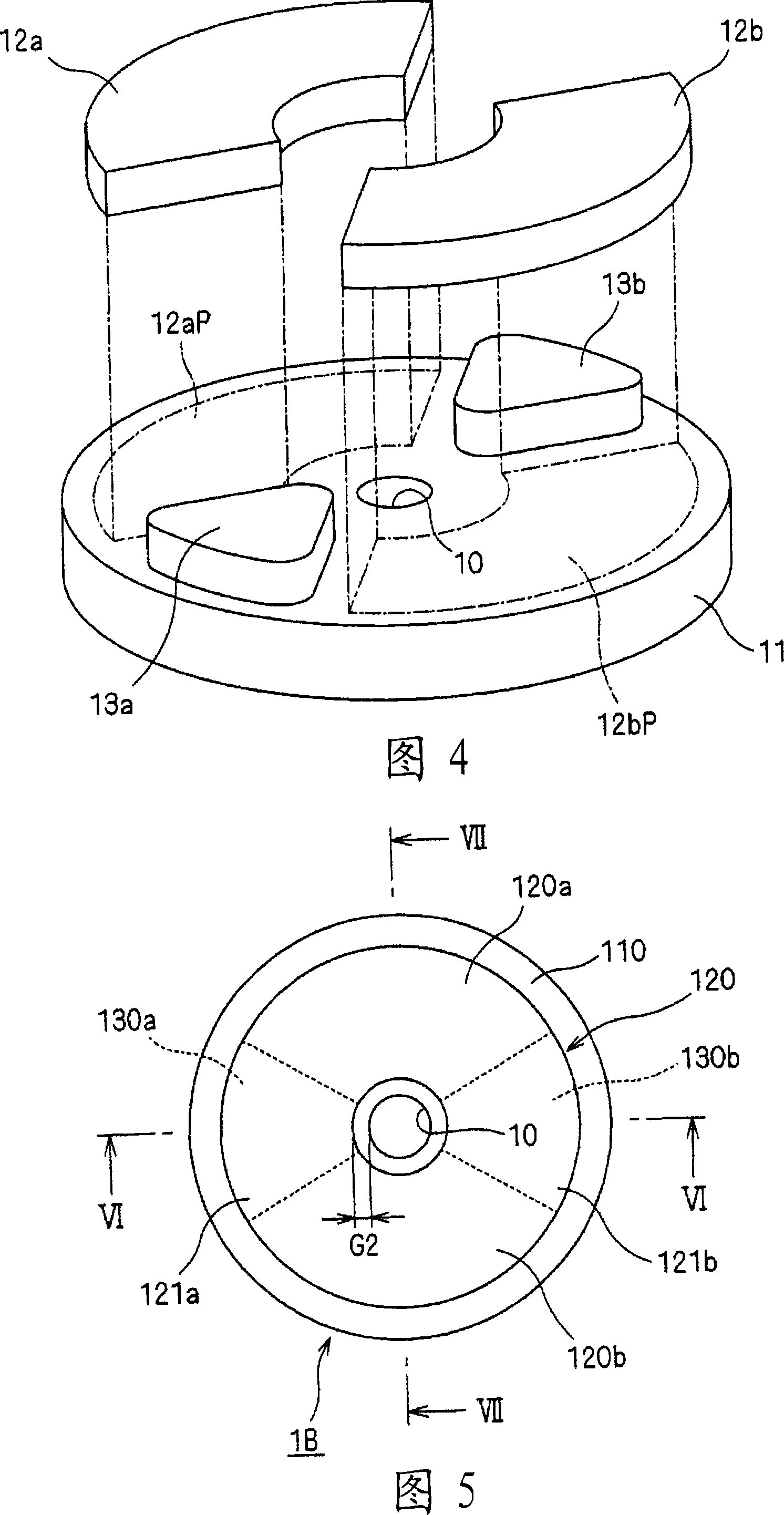 Rotor, axial gap type motor, driving method of motor, compressor