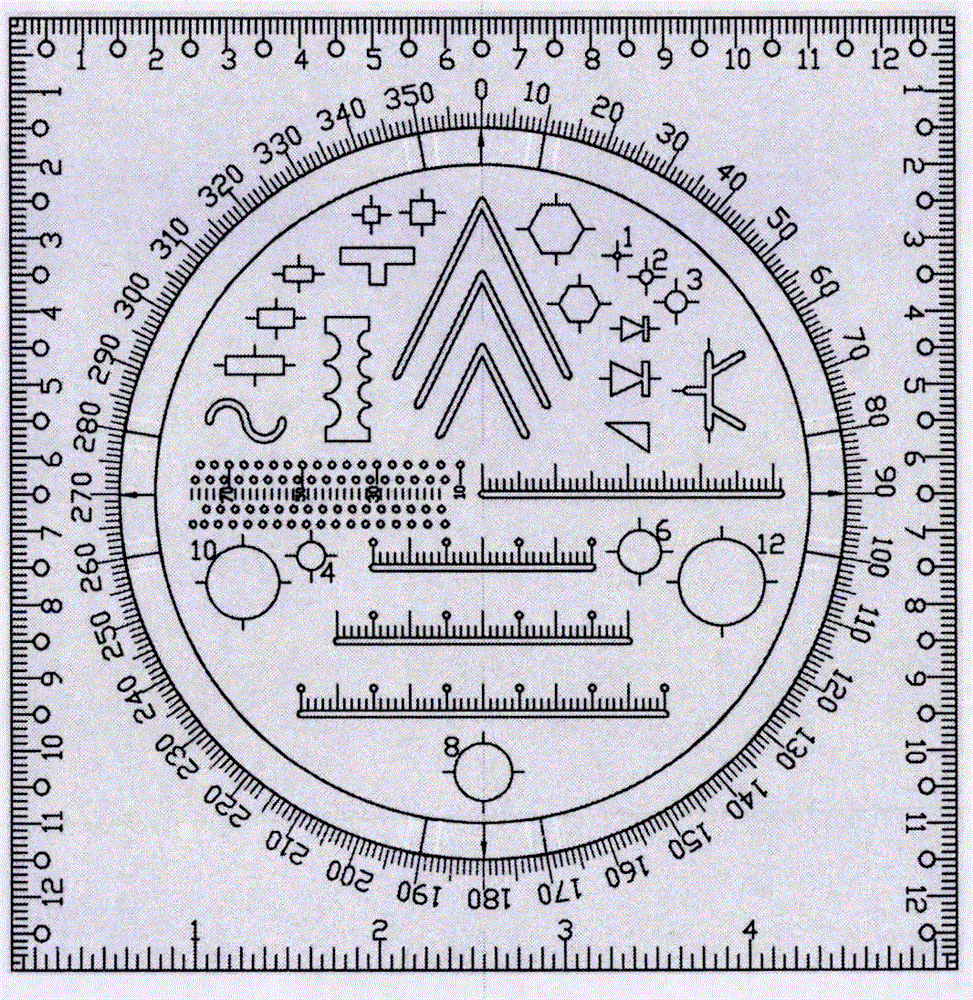 Universal compass intelligent drawing template