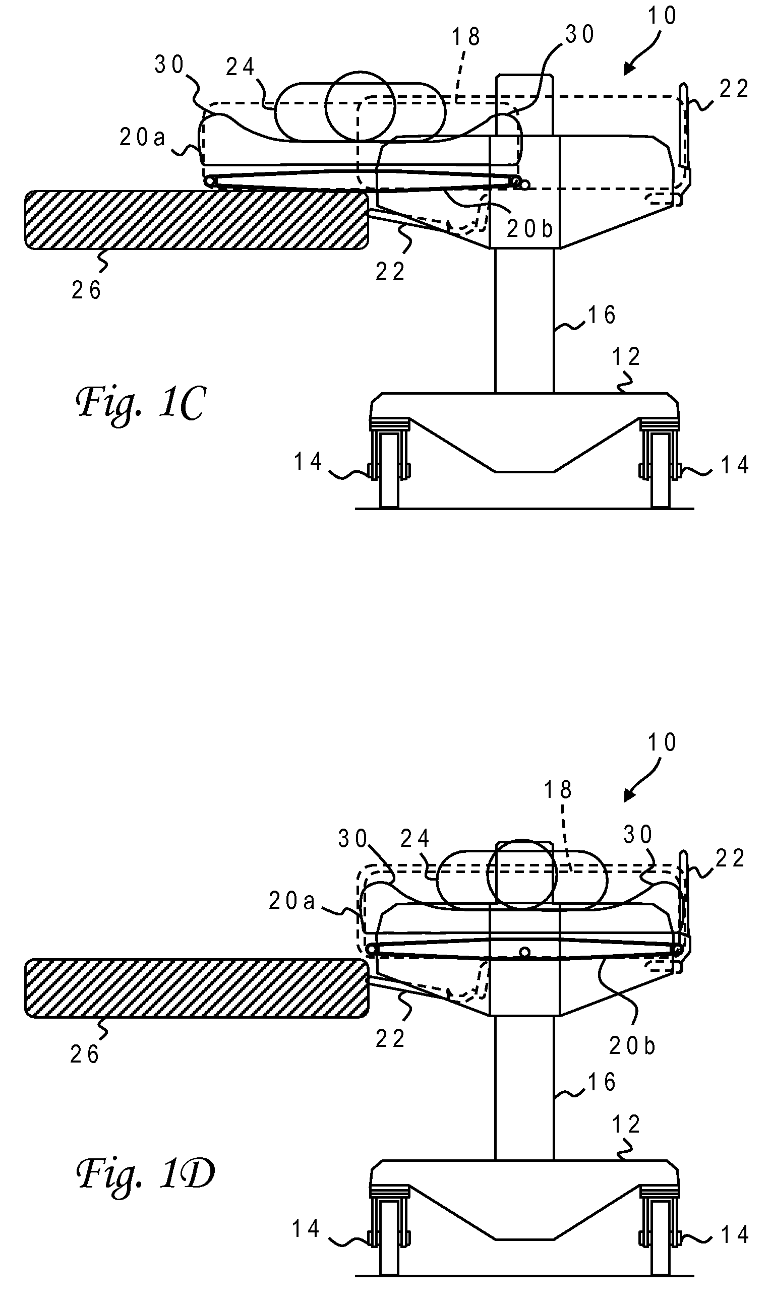 Table assembly for patient transfer device