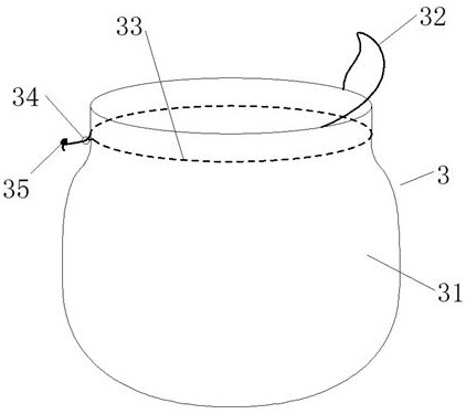 Device for preventing splenic gel from diffusing during expectoration of COVID-19 patient