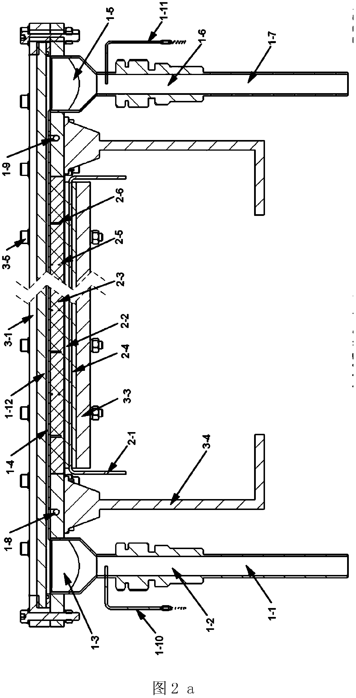 A visual test device for horizontal non-uniform indirect heating rectangular channel flow