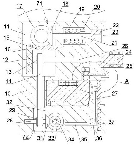 A protection device for data interface of financial equipment