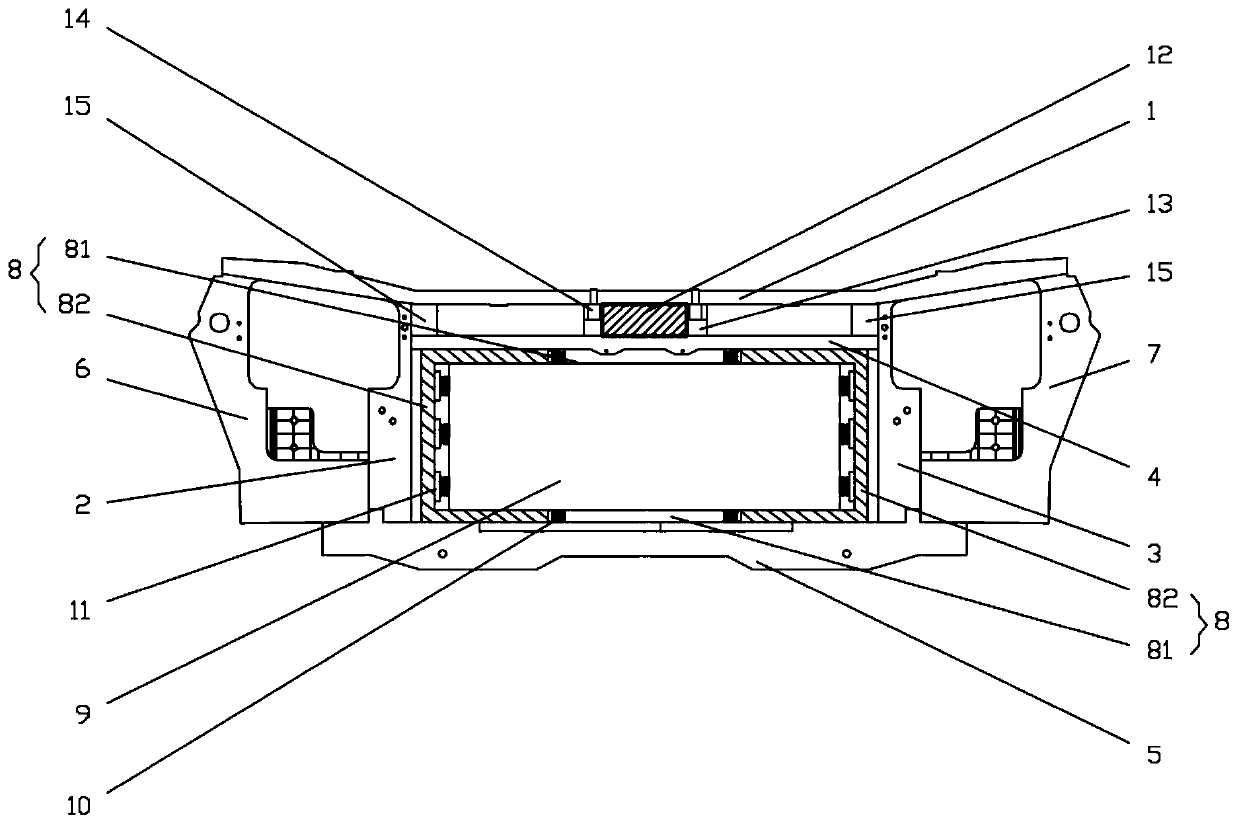 A car body front frame