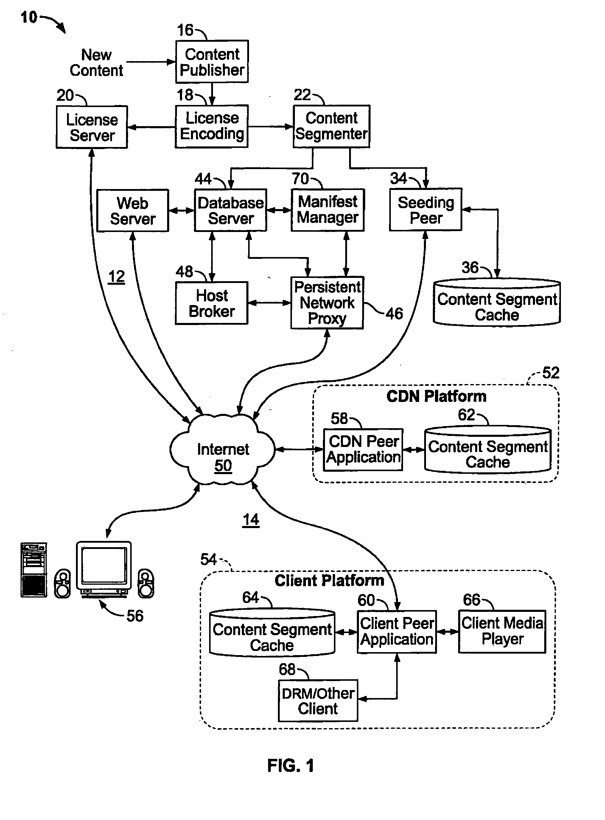 System and methods of streamlining media files from a dispersed peer network to maintain quality of service