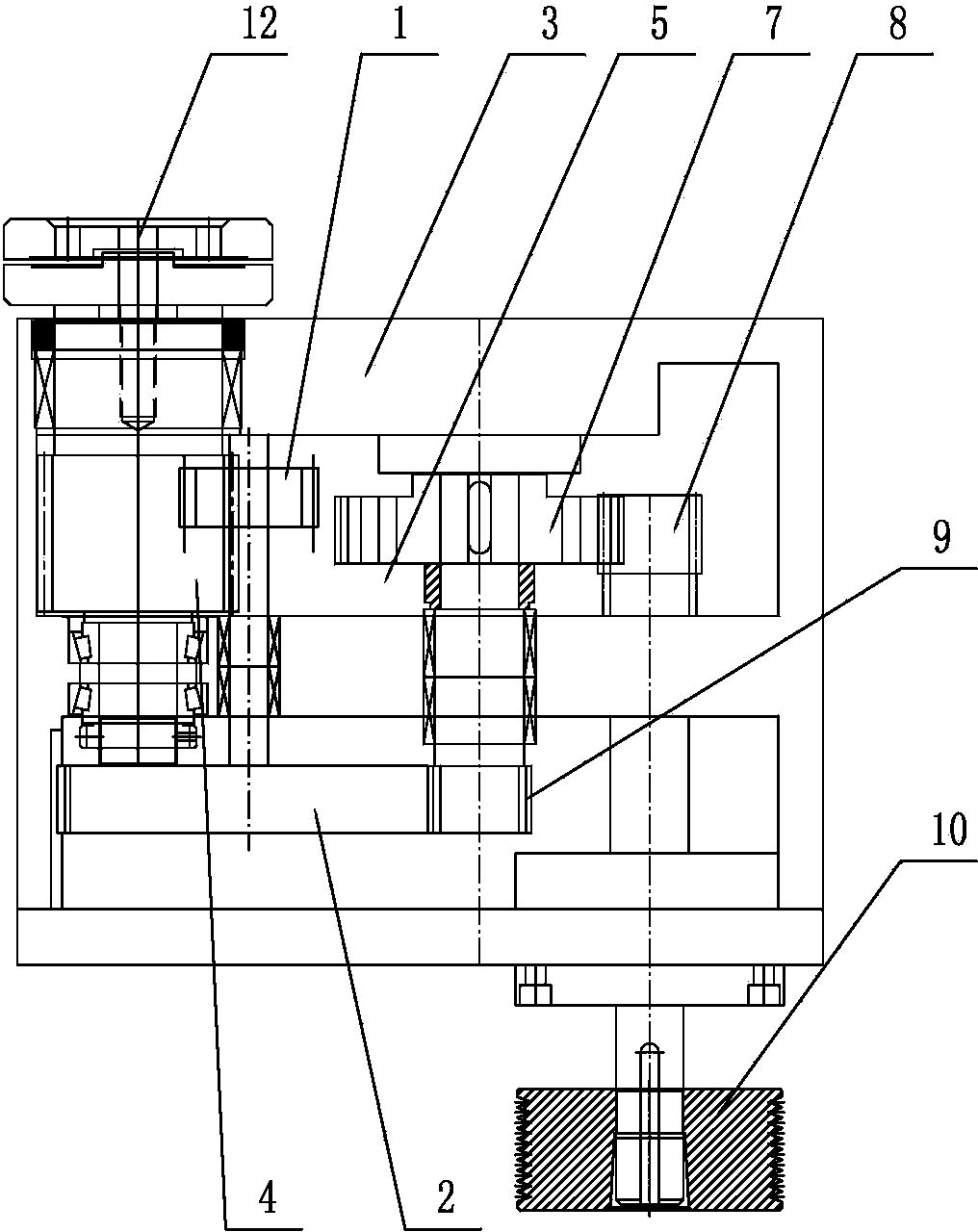 Automatic anti-backlash cutting gearbox
