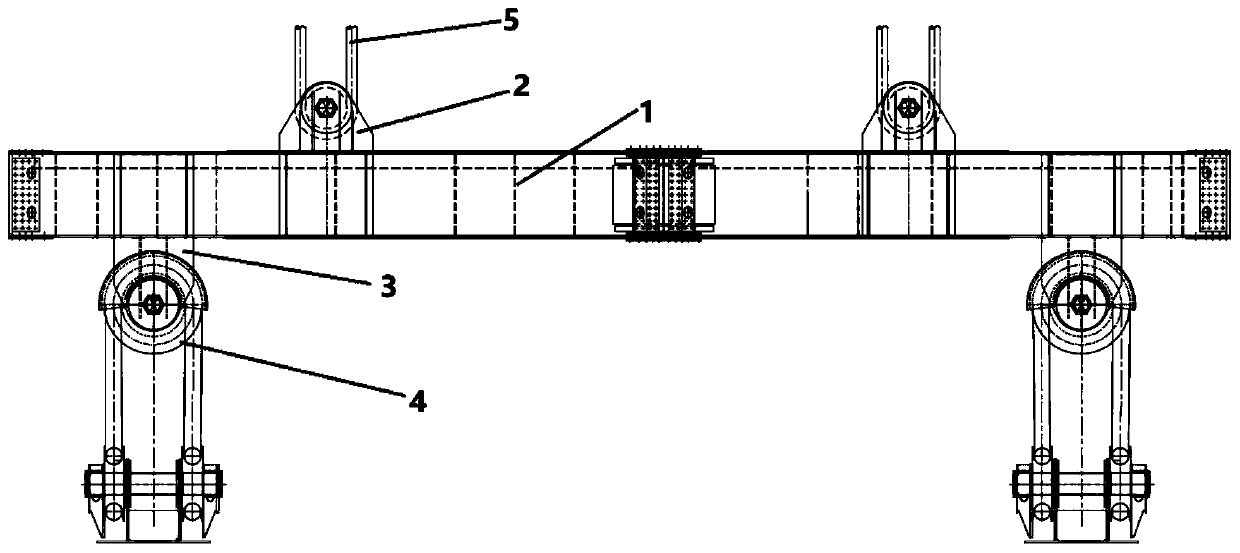 Lifting appliance for hoisting large-section steel truss girder