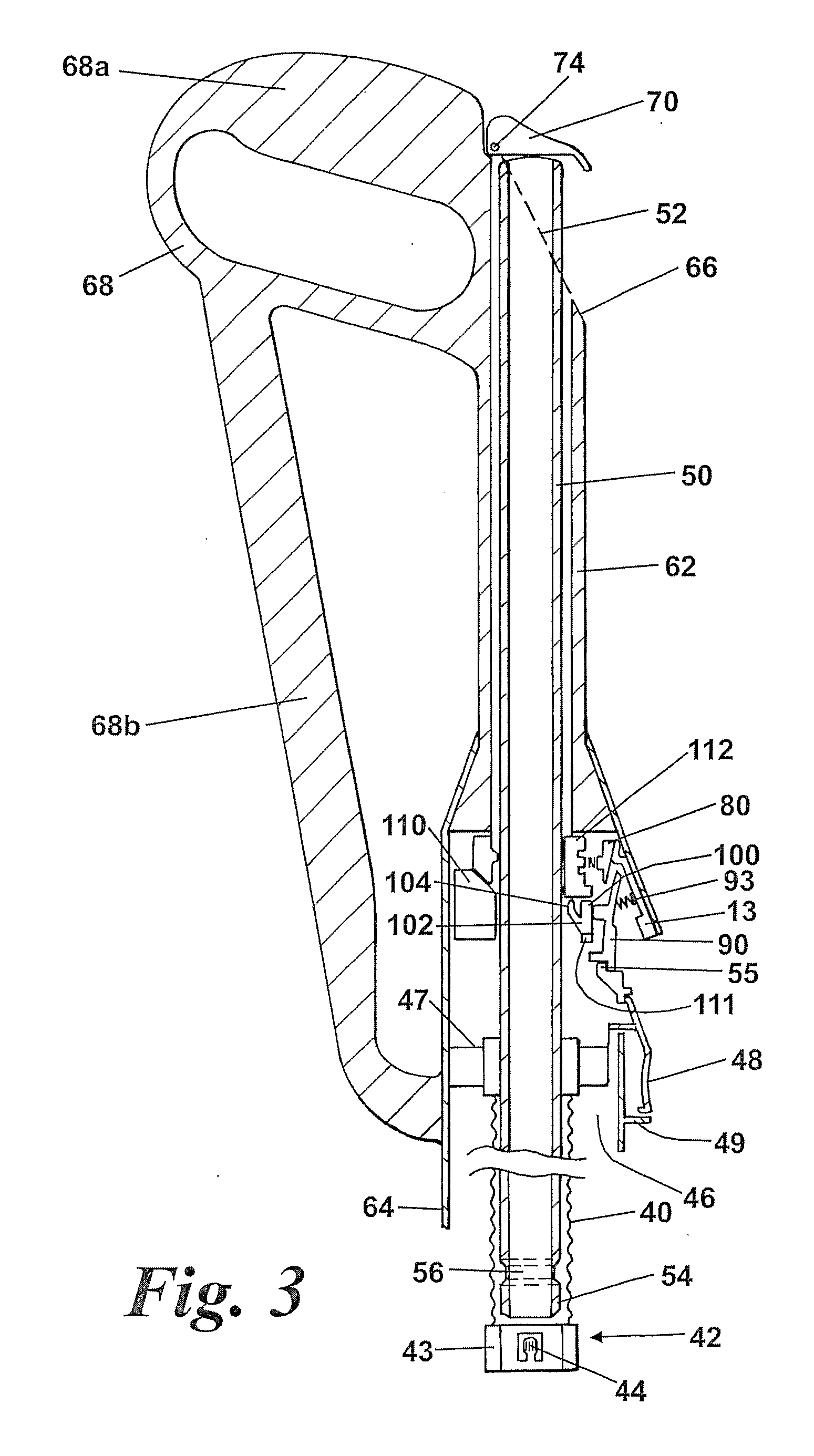 Handle assembly for a cleaning appliance