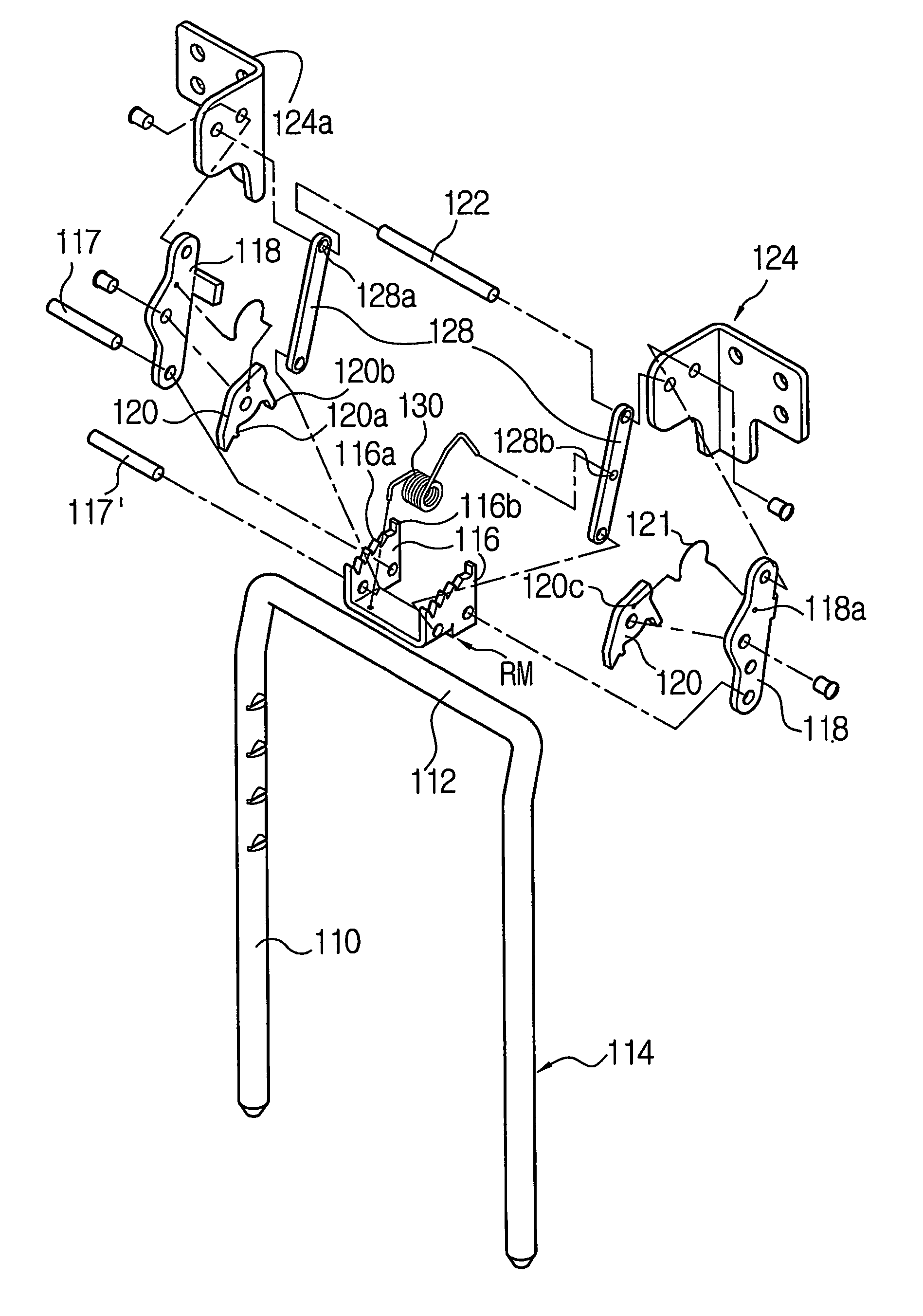 Device for moving headrest back and forth