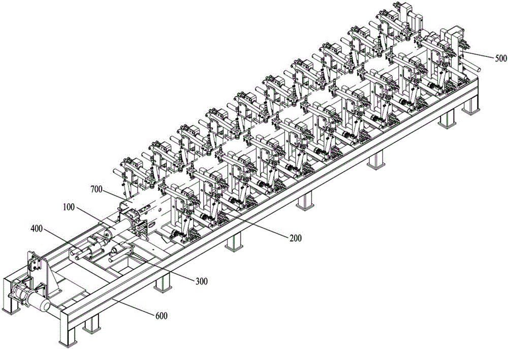 Bi-directional pressing device applicable to lap welding tooling for suspension arm cylinder