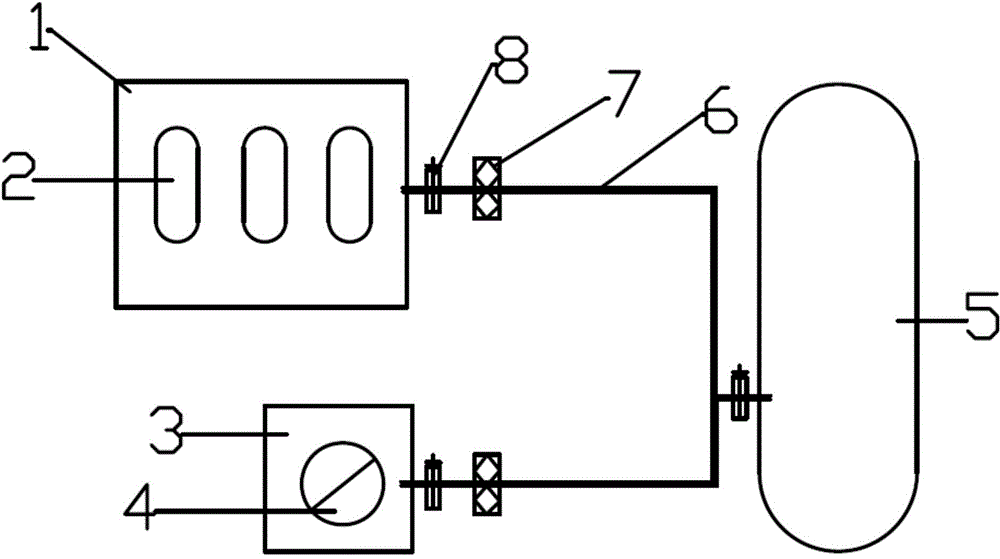 Sulfur trioxide leak controlling device for technology for preparing sulfuric acid through sulfur trioxide