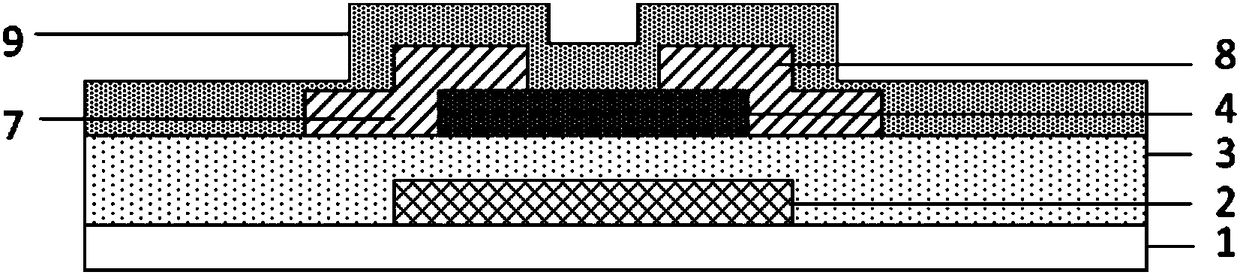 Thin film transistor and production method thereof, array substrate and display panel