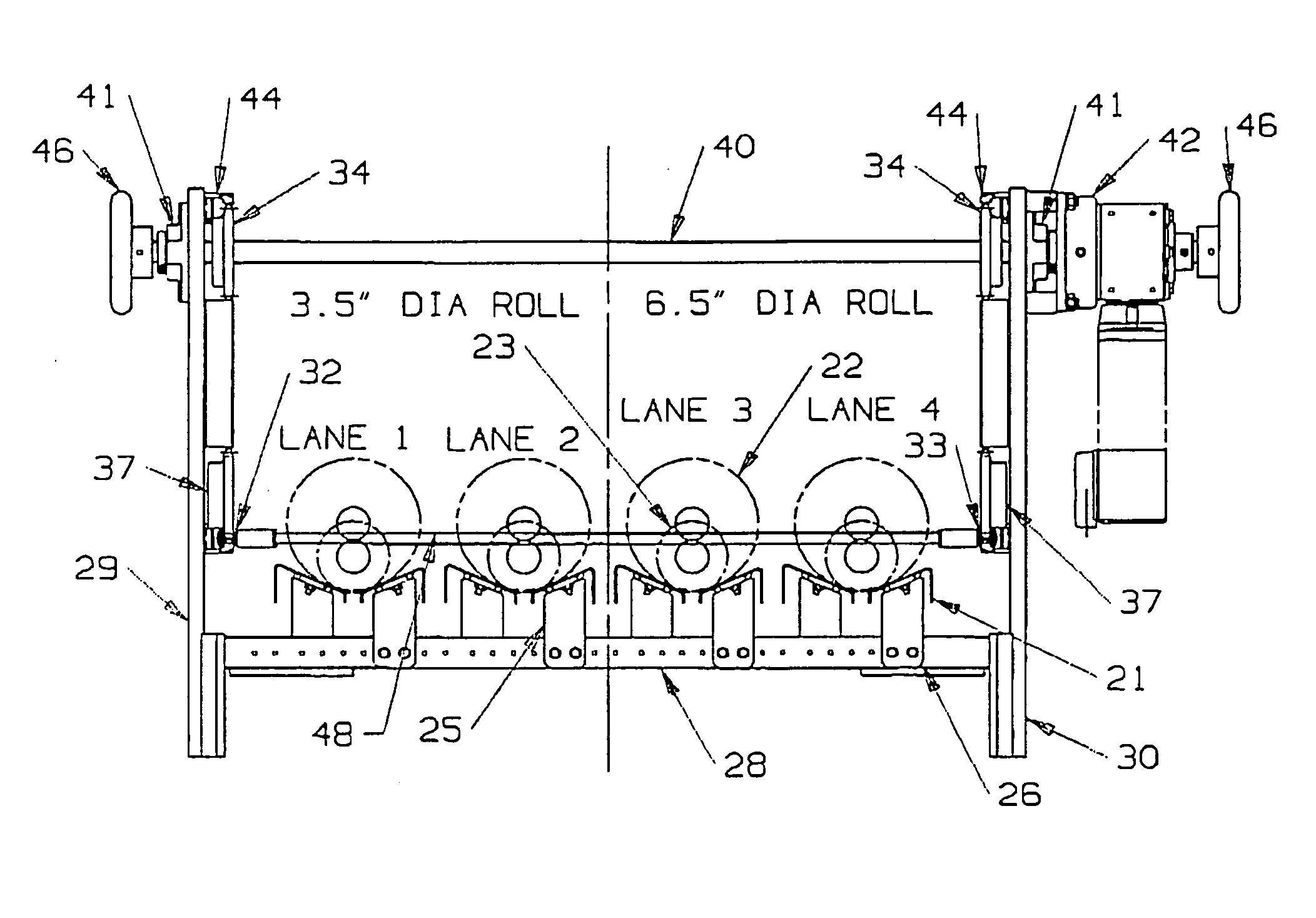 Apparatus for feeding rolls of cut products to a wrapper