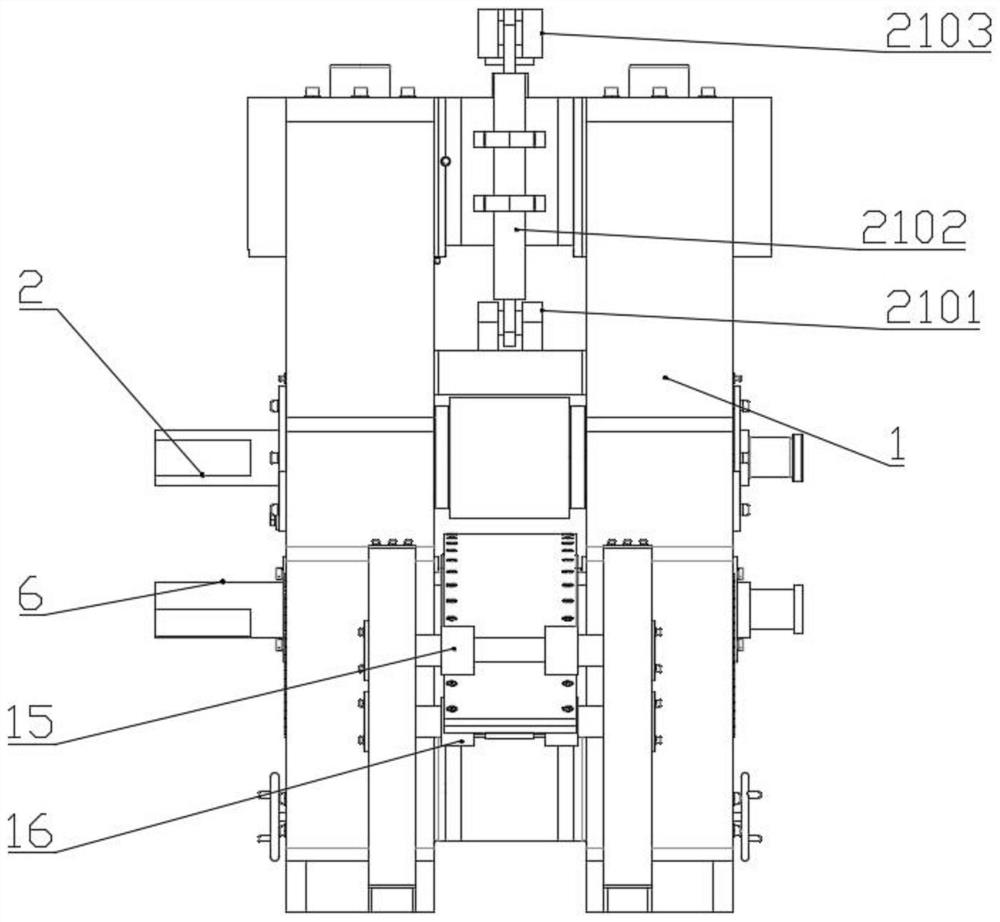 Ultralarge-diameter-ratio asynchronous rolling mill and plate rolling method